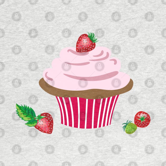 Strawberry Cake by LizzyizzyDesign